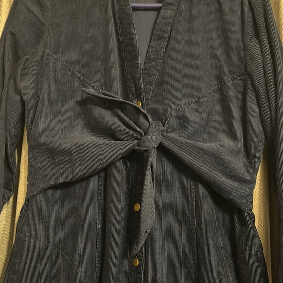 Navy corduroy dress - Picture 2 of 5
